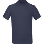 Poloshirt Herren Piqué aus Bio-Baumwolle Inspire Polo Marineblau
