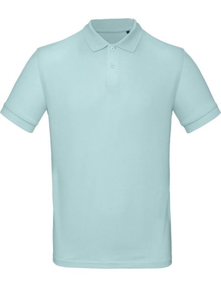 Poloshirt Herren Piqué aus Bio-Baumwolle Inspire Polo Millennial Mint