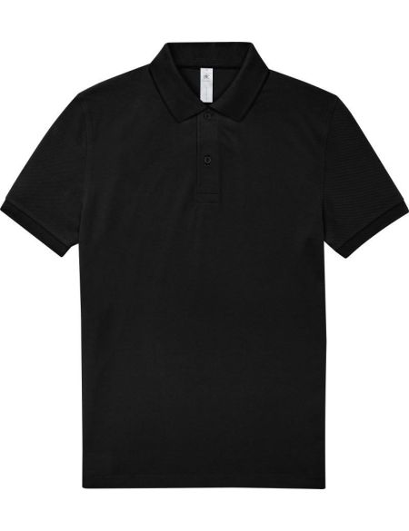Piqué-Poloshirt aus schwerer Baumwolle My Polo 210 schwarz