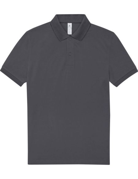 Piqué-Poloshirt aus schwerer Baumwolle My Polo 210 Dunkelgrau