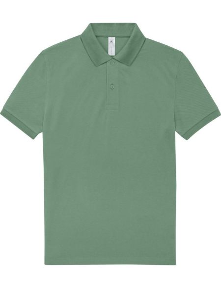 Piqué-Poloshirt aus schwerer Baumwolle My Polo 210 amalfigrün