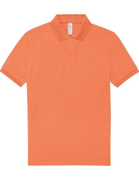 Piqué-Poloshirt aus schwerer Baumwolle My Polo 210 Amalfikoralle
