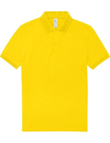 Piqué-Poloshirt aus schwerer Baumwolle My Polo 210 sanftes Gelb