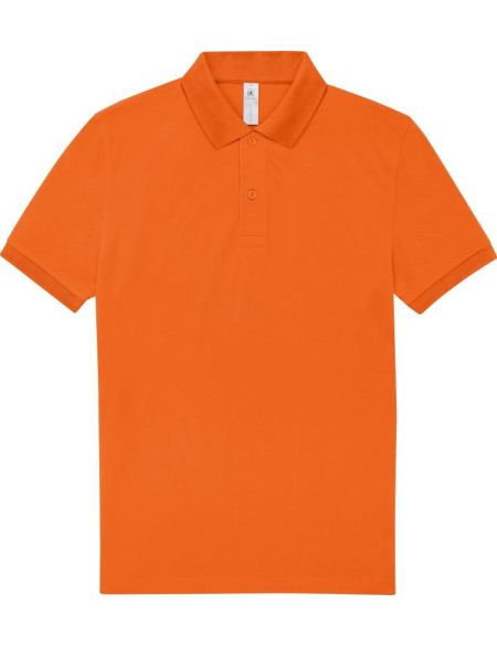 Piqué-Poloshirt aus schwerer Baumwolle My Polo 210 in reinem Orange