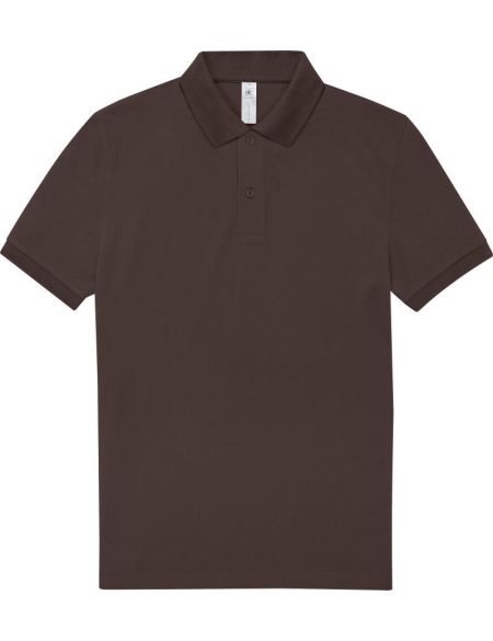 Piqué-Poloshirt aus schwerer Baumwolle My Polo 210 Röstkaffee