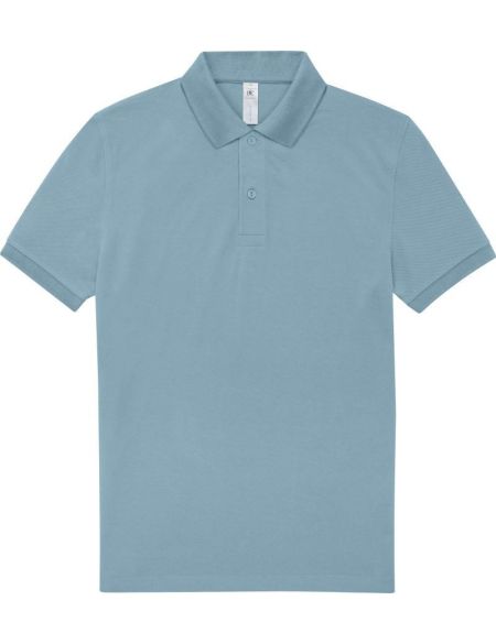 Piqué-Poloshirt aus schwerer Baumwolle My Polo 210 Amalfiblau