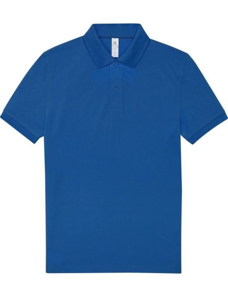 Piqué-Poloshirt aus schwerer Baumwolle My Polo 210 Königsblau
