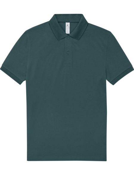 Piqué-Poloshirt aus schwerer Baumwolle My Polo 210 Amalfi-Petrol