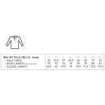 Piqué-Poloshirt mit langen Ärmeln My Polo 180 LSL schwarz