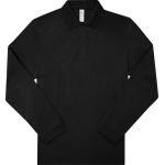 Piqué-Poloshirt mit langen Ärmeln My Polo 180 LSL schwarz