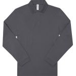 Piqué-Poloshirt mit langen Ärmeln My Polo 180 LSL dunkelgrau