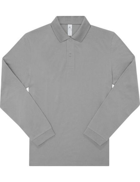 Piqué-Poloshirt mit langen Ärmeln My Polo 180 LSL Sportgrau