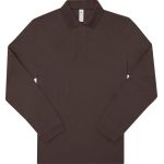 Piqué-Poloshirt mit langen Ärmeln My Polo 180 LSL Röstkaffee