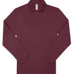 Piqué-Poloshirt mit langen Ärmeln My Polo 180 LSL Burgunderrot
