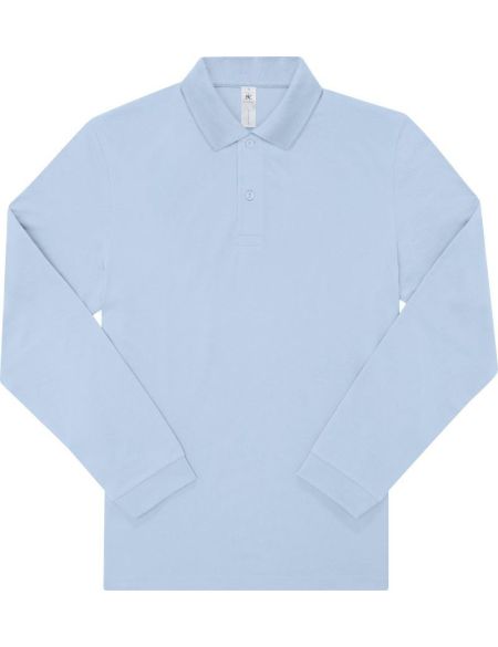 Piqué-Poloshirt mit langen Ärmeln My Polo 180 LSL Rougeblau