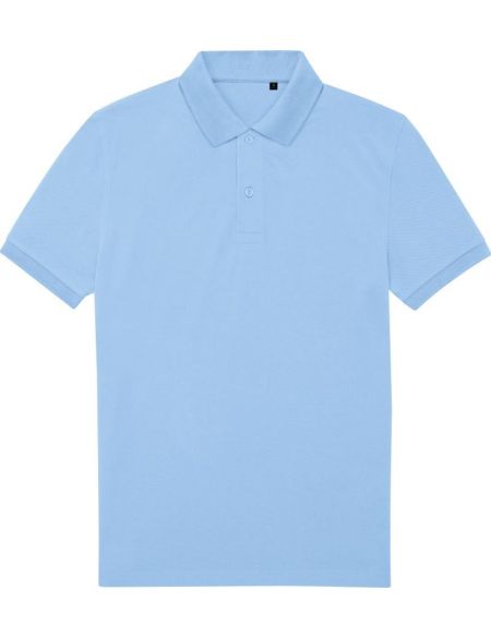 Poloshirt Piqué My Eco Polo 65/35 Lotusblau