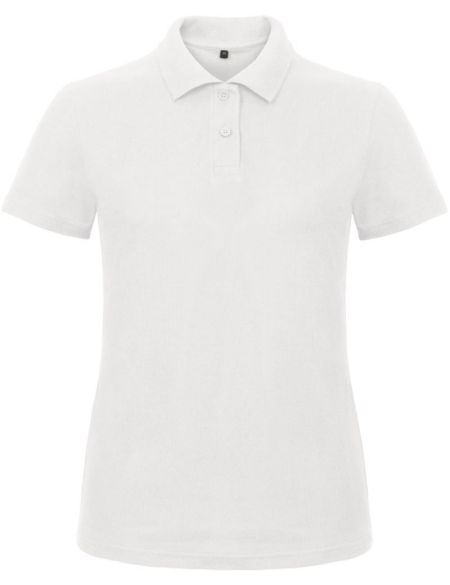 Damen-Poloshirt Piqué ID.001 Damen weiß
