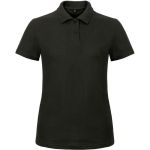 Damen-Poloshirt Piqué ID.001 Damen schwarz
