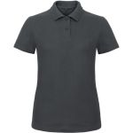 Damen-Poloshirt Piqué ID.001 Damen Anthrazit