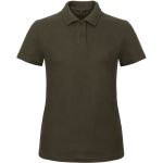 Damen-Poloshirt Piqué ID.001 braun