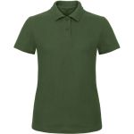 Damen-Poloshirt Piqué ID.001 flaschengrün