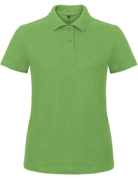 Damen-Poloshirt Piqué ID.001 echtgrün