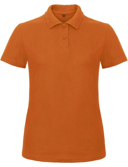 Damen-Poloshirt Piqué ID.001 orange
