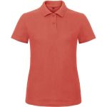 Damen-Poloshirt Piqué ID.001 Pixelkoralle