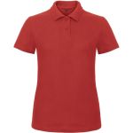 Damen-Poloshirt Piqué ID.001 rot