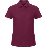 Damen-Poloshirt Piqué ID.001 Wein