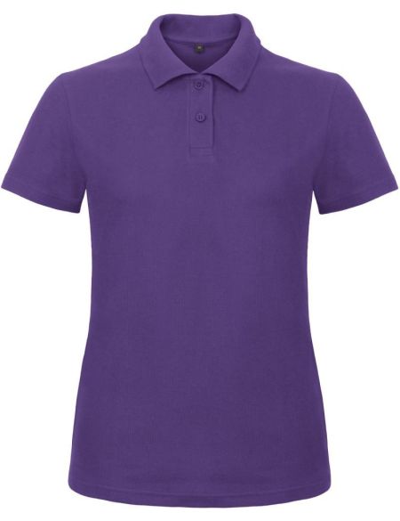 Damen-Poloshirt Piqué ID.001 lila
