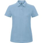 Damen-Poloshirt Piqué ID.001 Hellblau