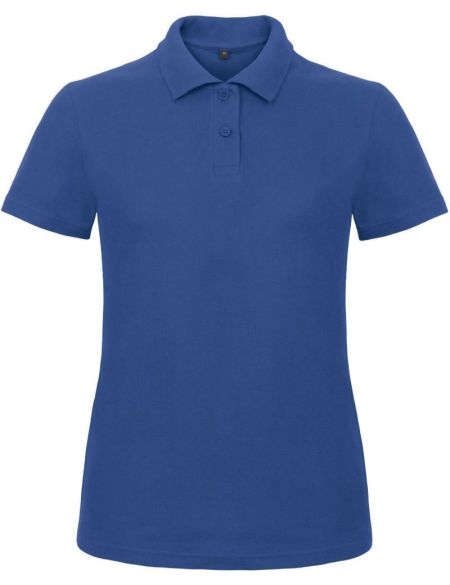 Damen-Poloshirt Piqué ID.001 Königsblau
