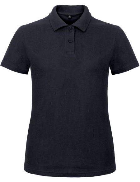 Damen-Poloshirt Piqué ID.001 Marine