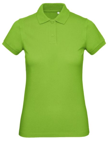Piqué-Damen-Poloshirt aus Bio-Baumwolle Inspire Polo Damen Orchideengrün