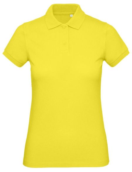 Piqué-Damen-Poloshirt aus Bio-Baumwolle Inspire Polo Damen Solargelb