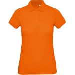 Piqué-Damen-Poloshirt aus Bio-Baumwolle Inspire Polo Damen Orange