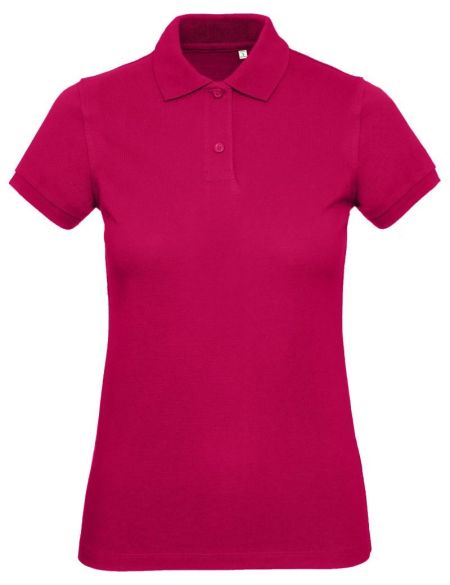 Damen-Poloshirt Piqué aus Bio-Baumwolle Inspire Polo Sorbet