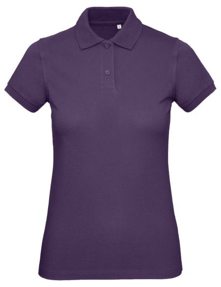 Damen-Piqué-Poloshirt aus Bio-Baumwolle Inspire Polo in strahlendem Lila