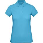 Damen-Poloshirt aus Piqué-Bio-Baumwolle Inspire Polo sehr türkis