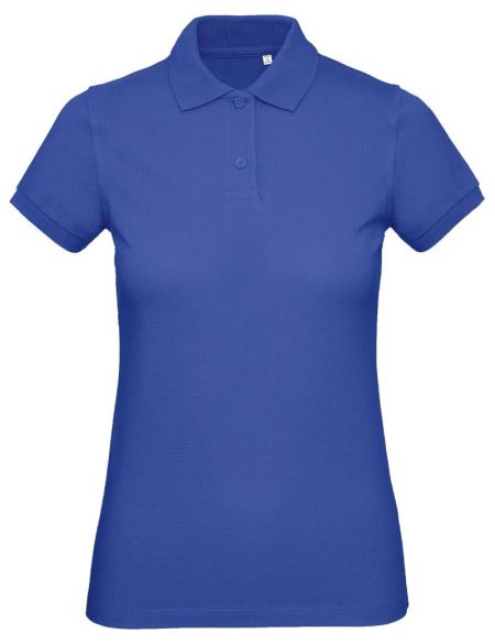Damen-Piqué-Poloshirt aus Bio-Baumwolle Inspire Polo Kobaltblau