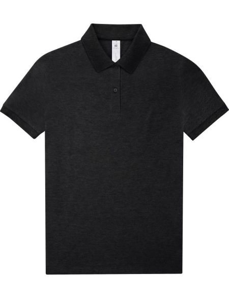 Damen-Piqué-Poloshirt aus schwerer Baumwolle My Polo 210 Women Heather Tarmac