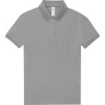 Damen-Piqué-Poloshirt aus schwerer Baumwolle My Polo 210 Damen Sport Grau