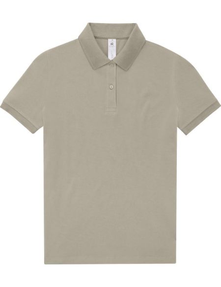 Women's piqué polo shirt from heavy cotton My Polo 210 women amalfi grey
