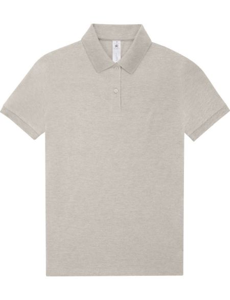 Damen-Piqué-Poloshirt aus schwerer Baumwolle My Polo 210 Women Heather Grey Fog