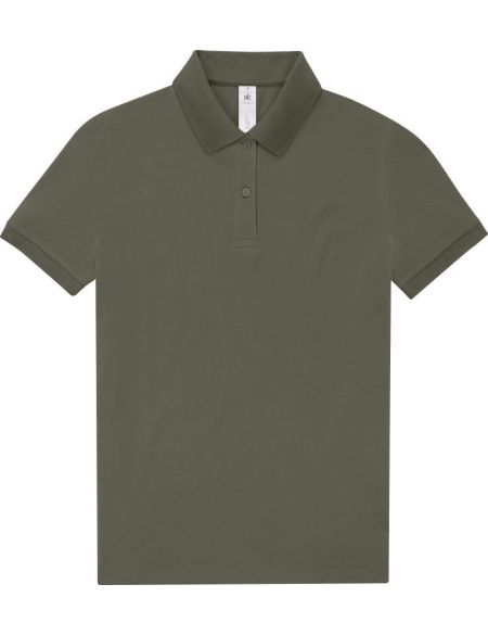 Damen-Piqué-Poloshirt aus schwerer Baumwolle My Polo 210 women camo green