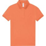 Damen-Piqué-Poloshirt aus schwerer Baumwolle My Polo 210 Damen Amalfikoralle