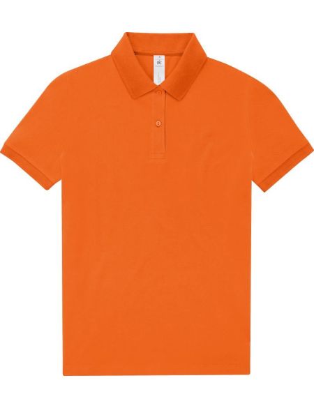 Damen-Piqué-Poloshirt aus schwerer Baumwolle My Polo 210 Damen reinorange