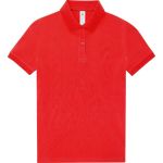Damen-Poloshirt Piqué aus schwerer Baumwolle My Polo 210 Damen rot