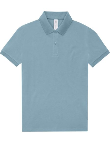 Damen-Piqué-Poloshirt aus Bio-Baumwolle Inspire Polo amalfiblau